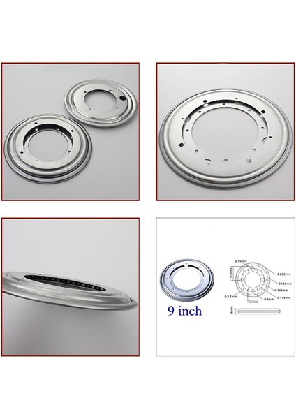 Tabla 6'', 8'', 9'', 12'' Yuvarlak Metal Bilyalı Rulman D Inç (Yurt Dışından) modelleri