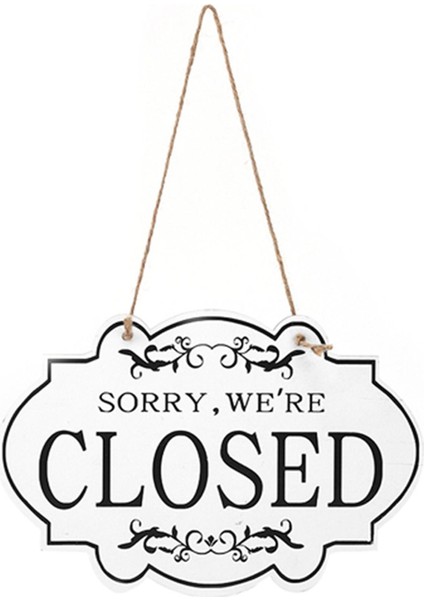 Kapalı Kapı Işareti Iş Işareti Vintage Style Için Tersinabled (Yurt Dışından)