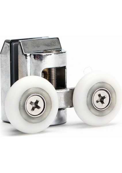 2 Çift Sürgülü Duş Kapı Muhafazaları Üst Silindirler Tekerlekler 23MM (Yurt Dışından)