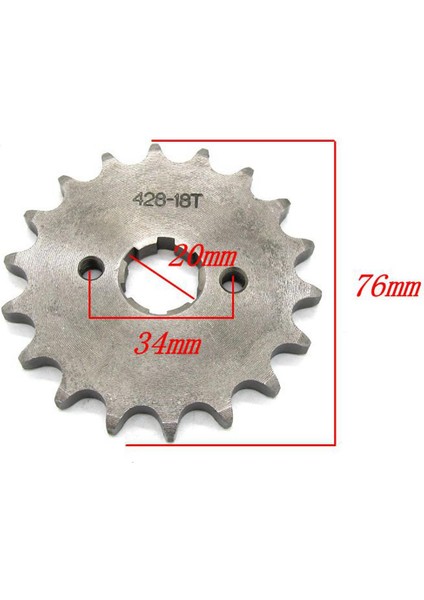 18T 20MM Ön Dişşli 428 Dörtlü Kir Atv (Yurt Dışından) fiyatları