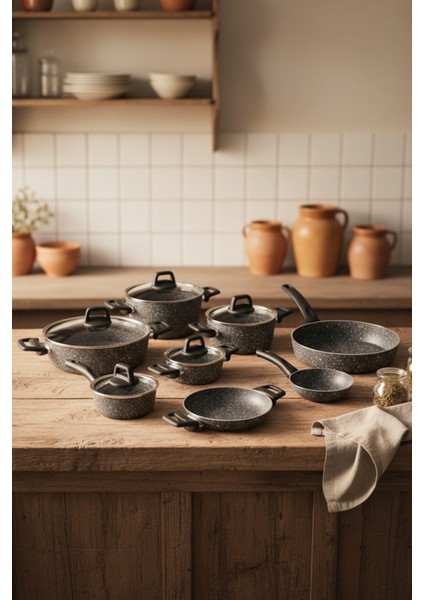Anita 13 Parça Tencere Seti Gri fiyatları