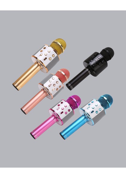 Taşınabilir Karaoke Mikrofon – Bluetooth USB ve Aux Girişli - M404K739-R64404 indirimleri
