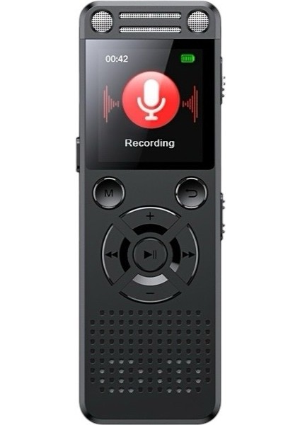 Hs-32 Metal Ses Kayıt Cihazı 96GB (32+64GB) – Çift Hoparlör, Kristal Mikrofon, 75 Saat Pil, Gürültü Azaltma, Type-C Şarj, Profesyonel Diktafon