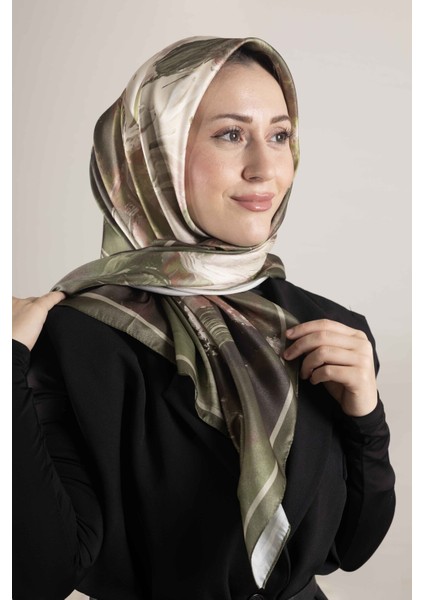 Dijital Kristal Desenli Eşarp 95x95 – Pastel Desen-3 modelleri