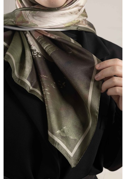 Dijital Kristal Desenli Eşarp 95x95 – Pastel Desen-3 fırsatları