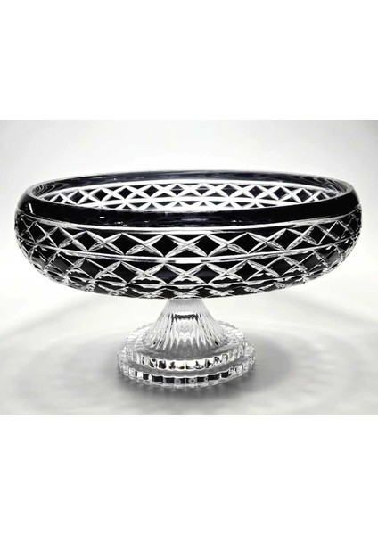 El Yapımı Kesme Kristal Bodrum Oval Desen 28 cm Dekoratif Sunumluk Sofra Sunum Kasesi fiyatları