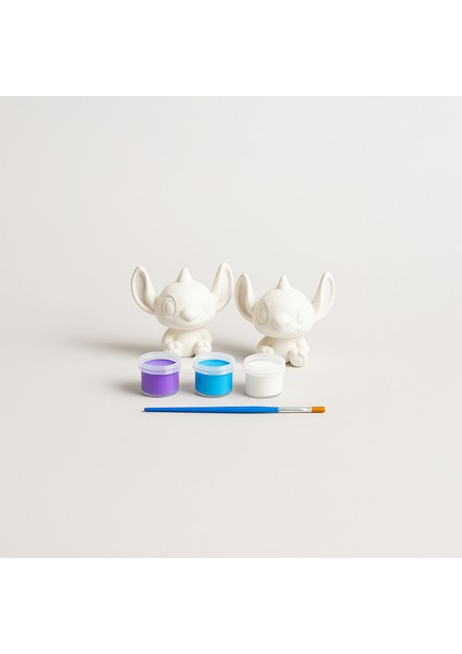 Sevimli Karakterler Stitch Beton Taş Boyama Seti