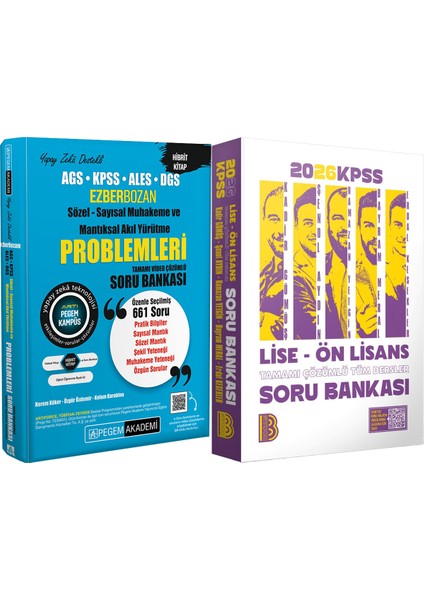 2026 Kpss Lise Ön Lisans Tüm Dersler Soru - Muhakeme ve Mantıksal Akıl Yürütme