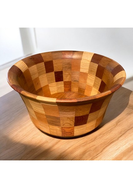 🌿 7 Farklı Ağaçtan El Yapımı Ahşap Meyve Tabağı