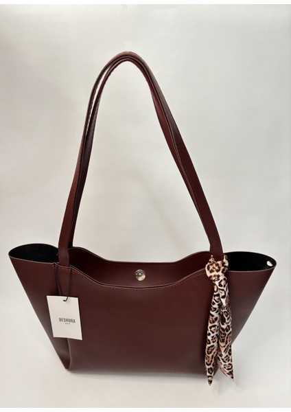 Elena Bordo Mat Fermuar Detaylı Kadın Omuz Çantası modelleri