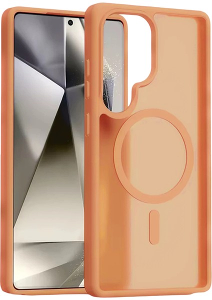 Yzlal Joko Samsung Galaxy S25 Ultra Jota Magsafe Kapak - Turuncu