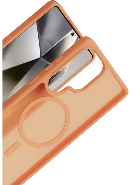 Yzlal Joko Samsung Galaxy S25 Ultra Jota Magsafe Kapak - Turuncu modelleri