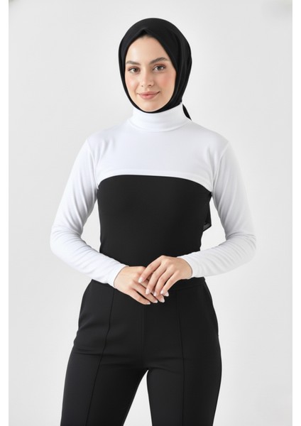 Kadın Tesettür Balıkçı Yakalı Boyunluklu Kolluk