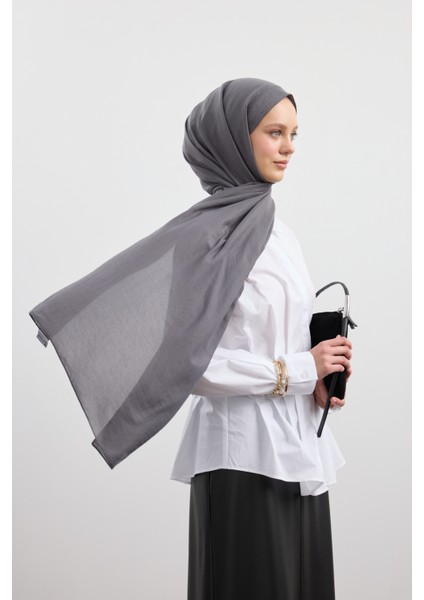 Organik Crash Şal Antrasit