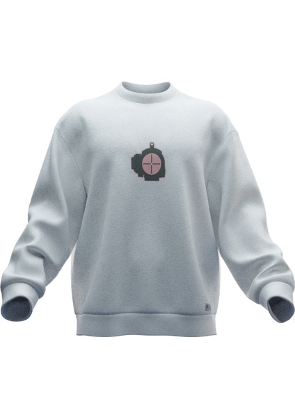 Güvende Kal Tasarımlı Rahat Kalıp Unisex Sweatshirt modelleri