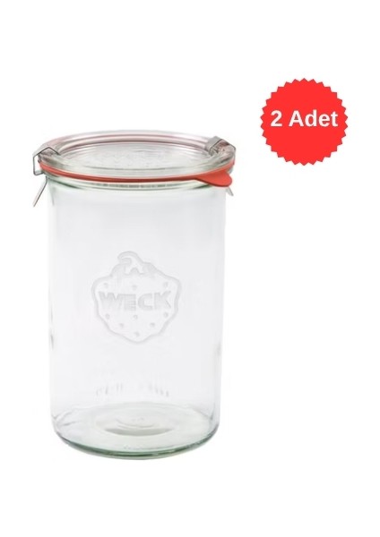 1000 ml Mold Cam Saklama Kavanoz Seti (2 Adet)