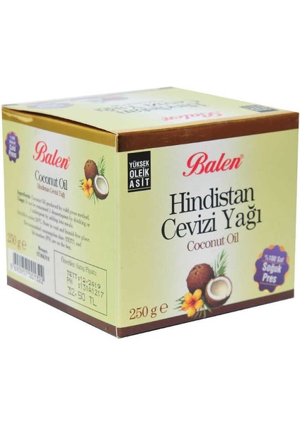 Hindistan Cevizi Yağı Soğuk Pres 250 gr Cam Şişe modelleri