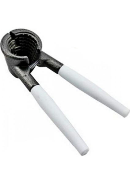 2 Parça Set Metal Fındık - Ceviz Kıracak Beyaz Saplı