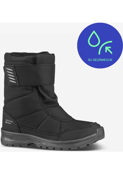 Quechua Çocuk Su Geçirmez Outdoor Kar Botu - Siyah - SH100 fiyatları