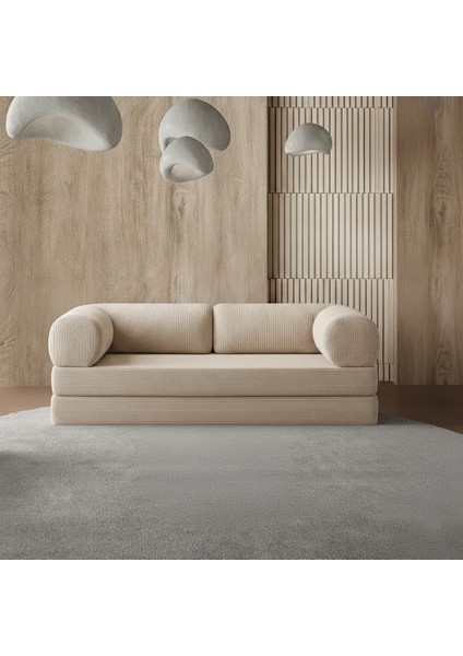 100X200 Kanepe: Yıkanabilir Fitilli Kadife Kumaş 50 Dns Bondex Sünger Koltuk Çok Amaçlı Aktivite Relax Koltuk indirimleri