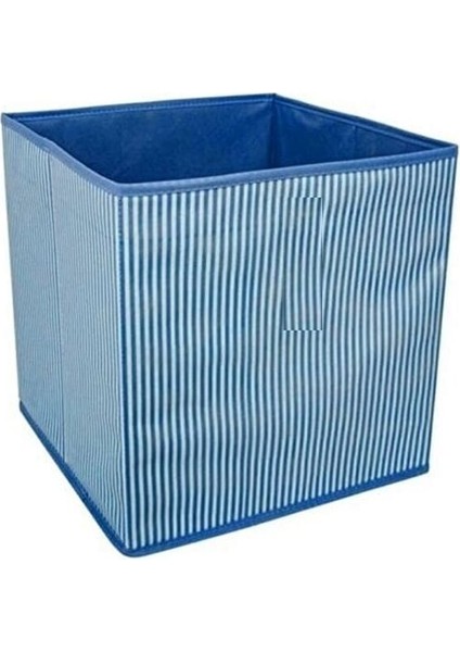 Çok Amaçlı Dolap Içi Düzenleyici Kutu - Mavi Çizgili