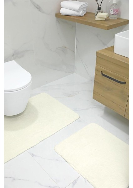 2li Kaydırmaz Paspası - Krem