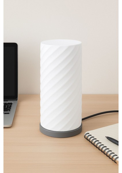 Spiral Tasarımlı LED Masa Lambası Işıklı Gece Lambası Dekoratif Ortam Aydınlatma Dekoratif Spiral Tasarımlı LED Gece Lambası – Ortam ve Ambiyans Masa Lambası USB
