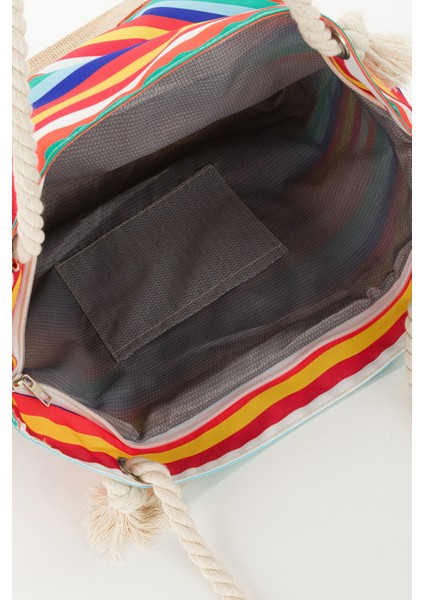 Kadın Plaj Çantası Yumuşak Saplı