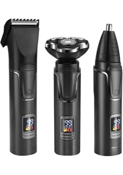 Yüksek Performanslı 3 Başlıklı Profesyonel Şarjlı Islak ve Kuru Kullanıma Uy - M990R505-K09 modelleri