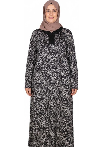Hesna Kadın Minel Battal Beden Kuplu Boydan Siyah Elbise Desen 29 fırsatları