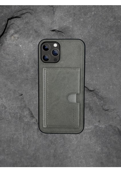 Kartlıklı Tutacaklı Iphone Hakiki Deri Koruyucu Kılıf Iphone 15 Pro Max