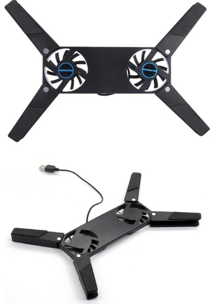 2 Fanlı Notebook Soğutucu + 4 Girişli USB Çoğaltıcı - 2li Set ZXC456 indirimleri