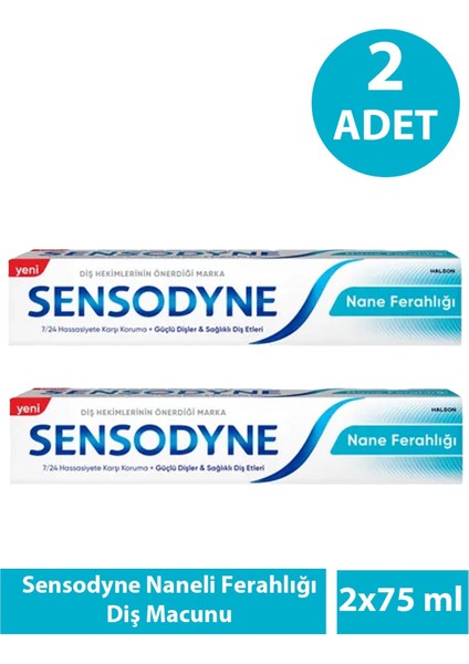 Naneli Ferahlığı Diş Macunu 75 ml 2 Adet