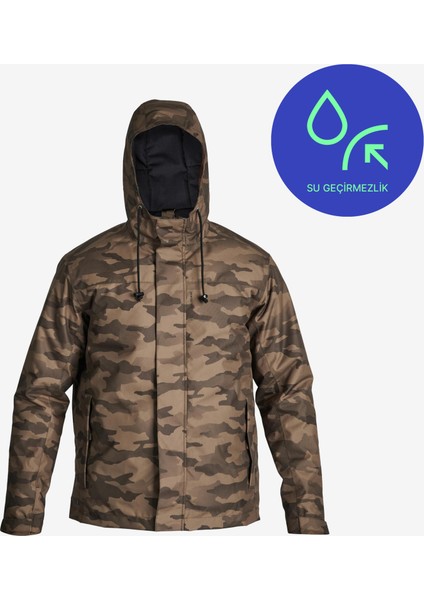Solognac Erkek Kamuflaj Su Geçirmez Kışlık Mont -10 °C - Avcılık ve Doğa Gözlemi - 100 fiyatları