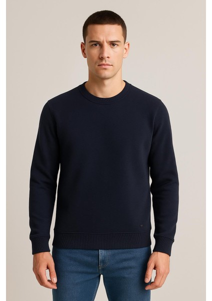 Troy Erkek Slim Fit Uzun Kol Sıfır Yaka SWEATSHIRT-7442 fiyatları