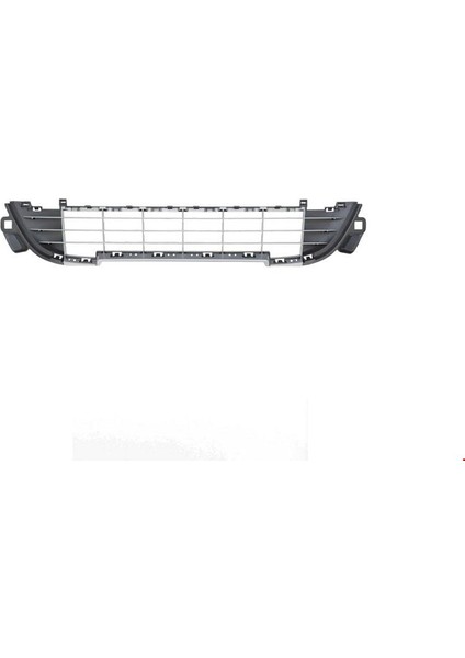 207 2009 Sonrası Ön Tampon Alt Orta Izgarası Gri