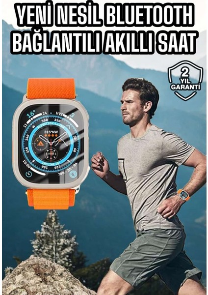 Akıllı Saat Uyku ve Spor Takibi Yeni Nesil Bluetooth Bağlantılı Amoled Ekran - T881G386-Z98881