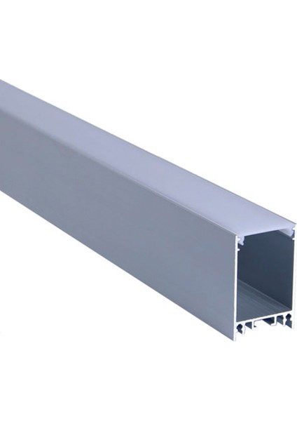 LED Kanal Alüminyum Profil Sarkıt Armatür 2 Metre Çift Taraflı Askılı Kasa 2184ÇT Pleksi Cam Kapaklı LED Işıklandırma Profil