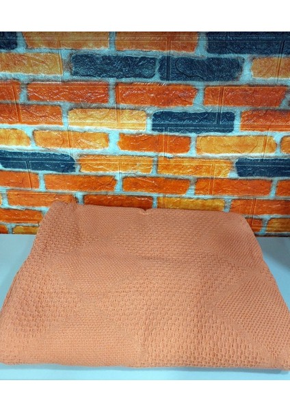 2 Adet Şaheser %100 Pamuk Çift Kişilik Pike 240X220 (Tek Pike)-Portakal modelleri