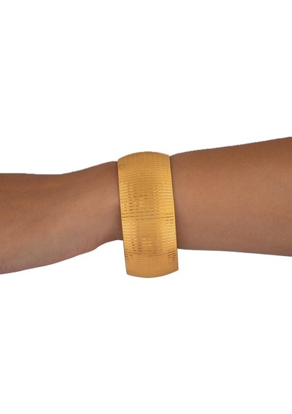 35 Gram (Gr) 40MM Manolya Model Mega Bilezik 22 Ayar Yatırımlık Işçiliksiz