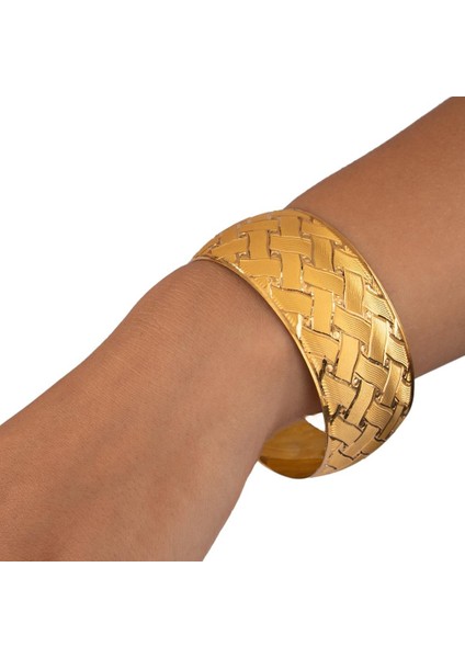 40 Gram (Gr) 40MM Hasır Model Mega Bilezik 22 Ayar Yatırımlık Işçiliksiz