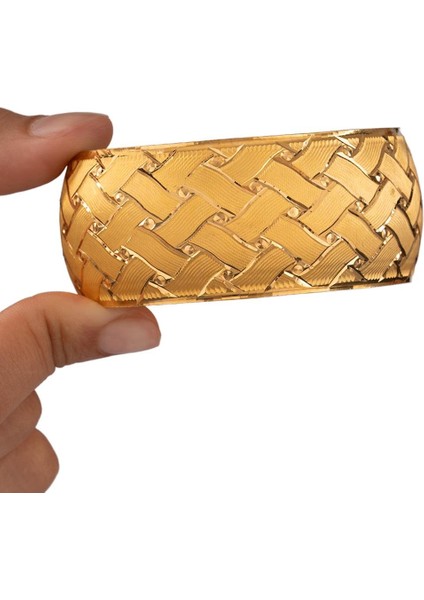 40 Gram (Gr) 40MM Hasır Model Mega Bilezik 22 Ayar Yatırımlık Işçiliksiz fırsatları