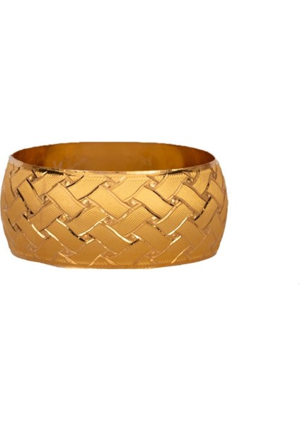 40 Gram (Gr) 40MM Hasır Model Mega Bilezik 22 Ayar Yatırımlık Işçiliksiz