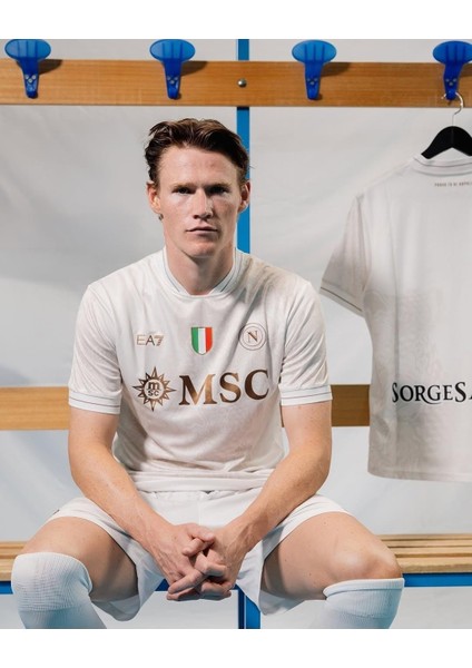 Napoli 2025/26 Yeni Sezon Isimsiz Deplasman Forması (Whitegold)