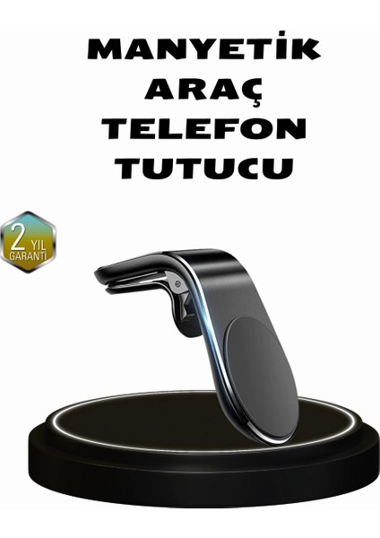 Buğz 360° Dönebilen Manyetik Araç Telefon Tutucu Sarsıntısız ve Şık Tasarımlı