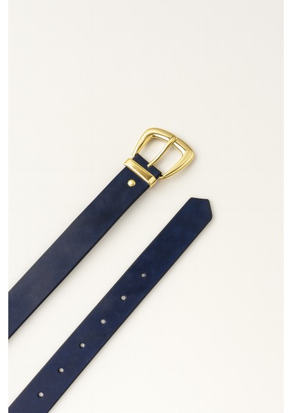 Gold Tokalı Deri Görünümlü Kadın Kemer modelleri