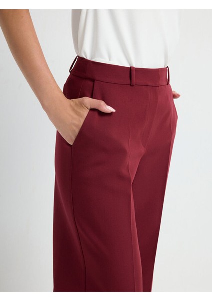 Geniş Paça Pantolon Bordo 15344735001 indirimleri