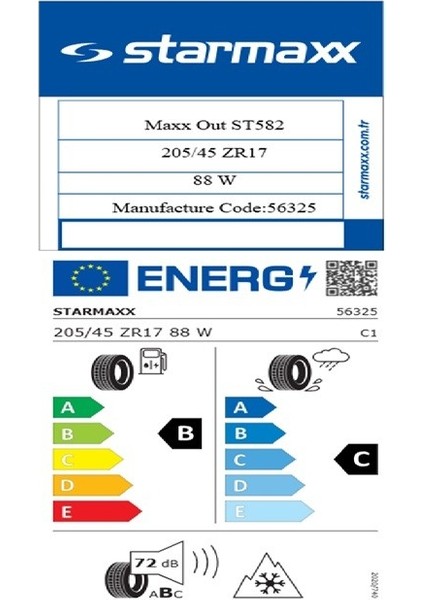 205/45 ZR17 Tl 88W Reınf. Maxx Out ST582 Oto 4 Mevsim Lastiği (Üretim TARIHI:2025) fiyatları
