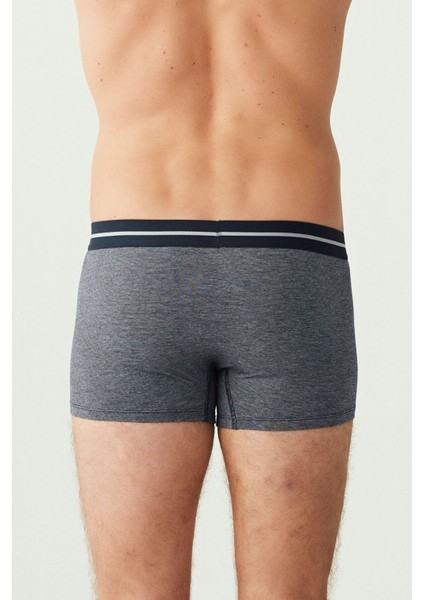 Erkek Gri, Antrasit - Lacivert Melanj 3 Lü Boxer