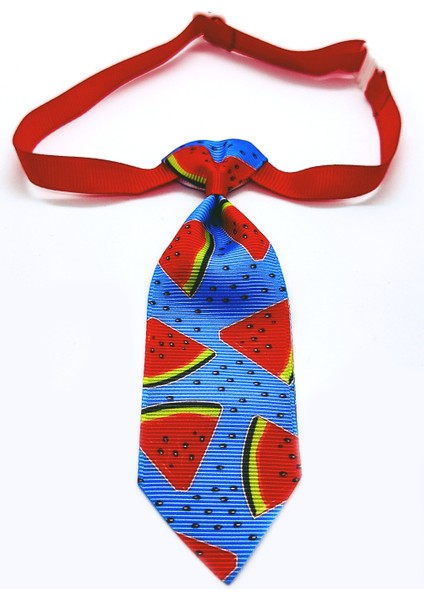 Ayarlanabilir Kedi ve Köpek Kravatı, Mavili Karpuzlu fiyatları